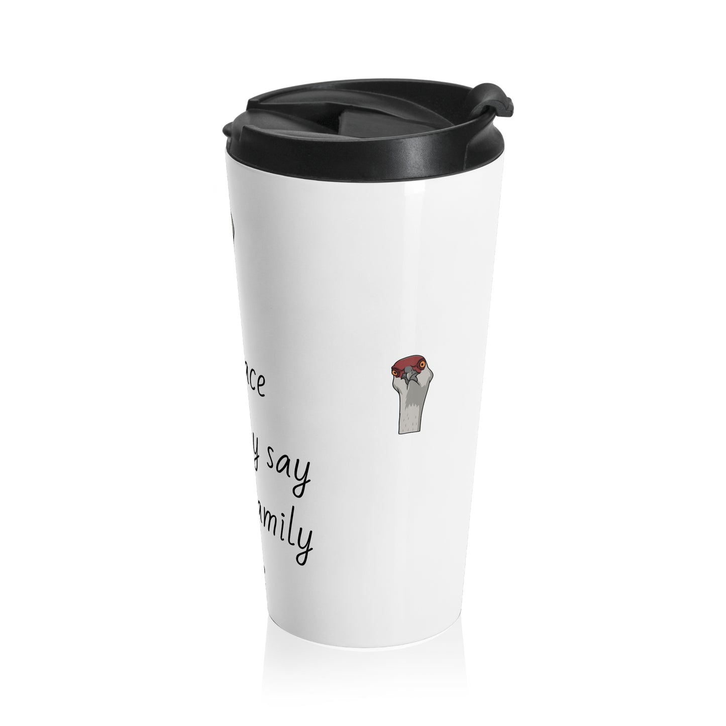Humorous Stainless Steel Travel Mug - Perfect Gift for Family Gatherings, Fun Road Trips, Coffee Lovers, Bird Lovers, and Everyday Use
