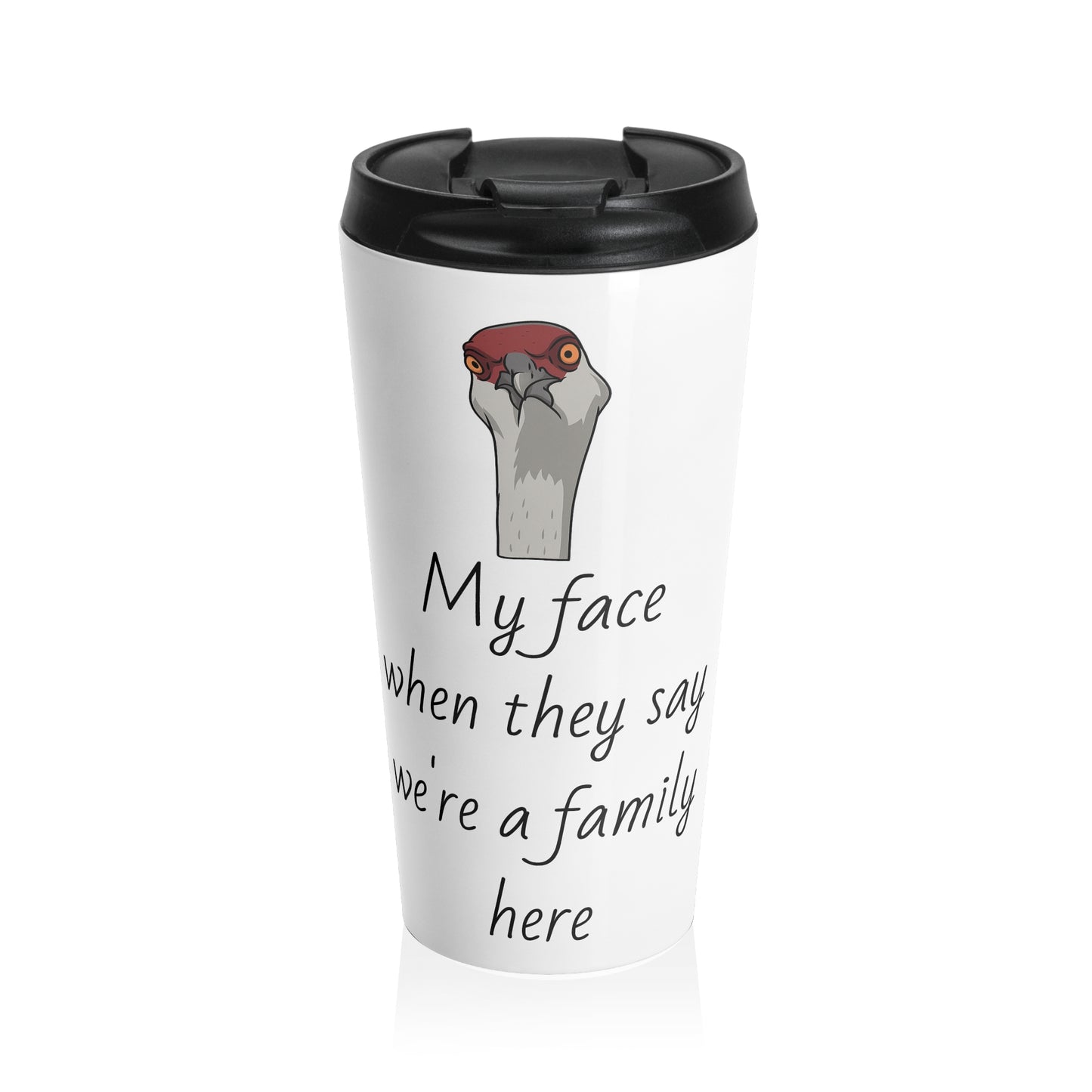 Humorous Stainless Steel Travel Mug - Perfect Gift for Family Gatherings, Fun Road Trips, Coffee Lovers, Bird Lovers, and Everyday Use