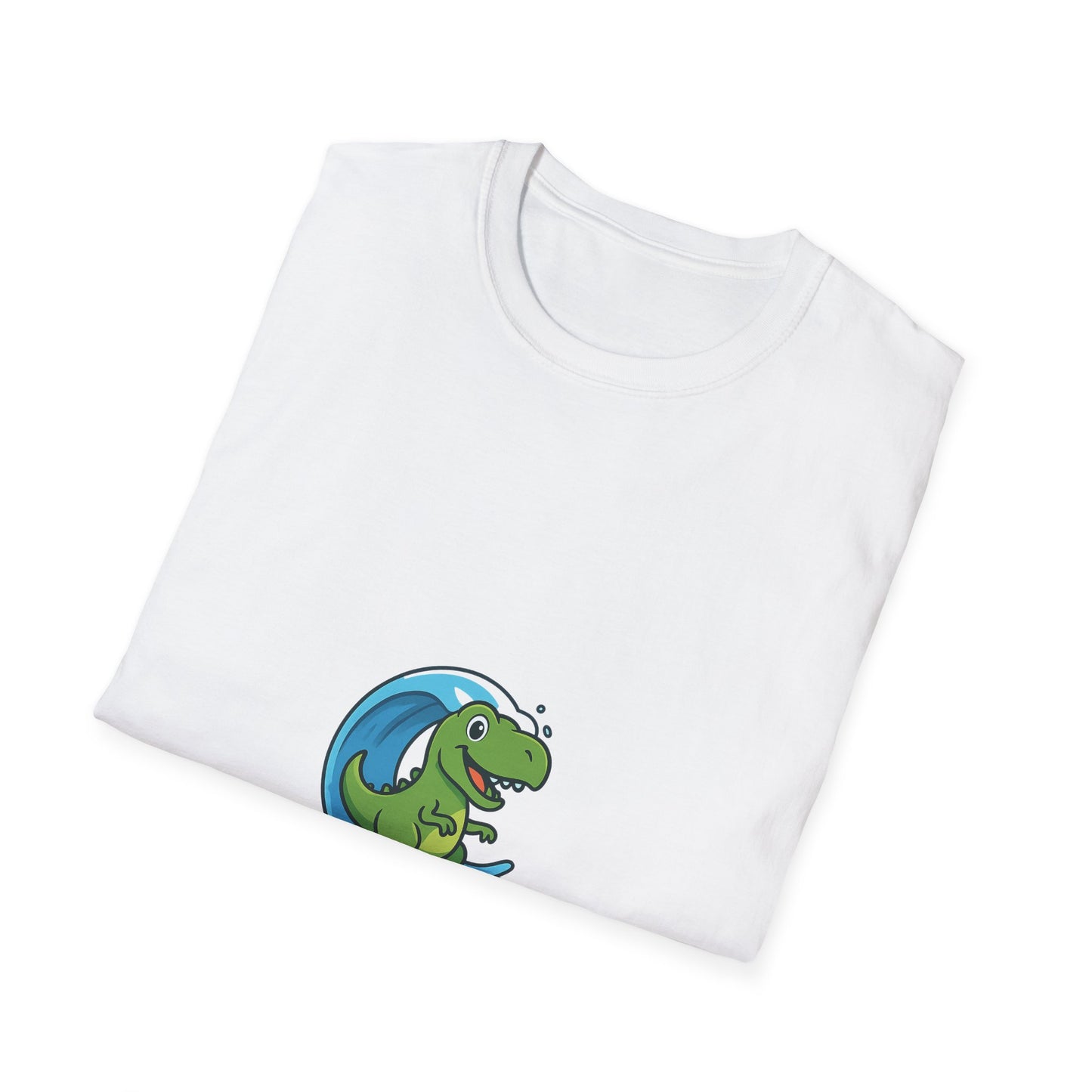 Dinosaur Surf, Unisex, Cotton T-Shirt, Sizes S - 2XL
