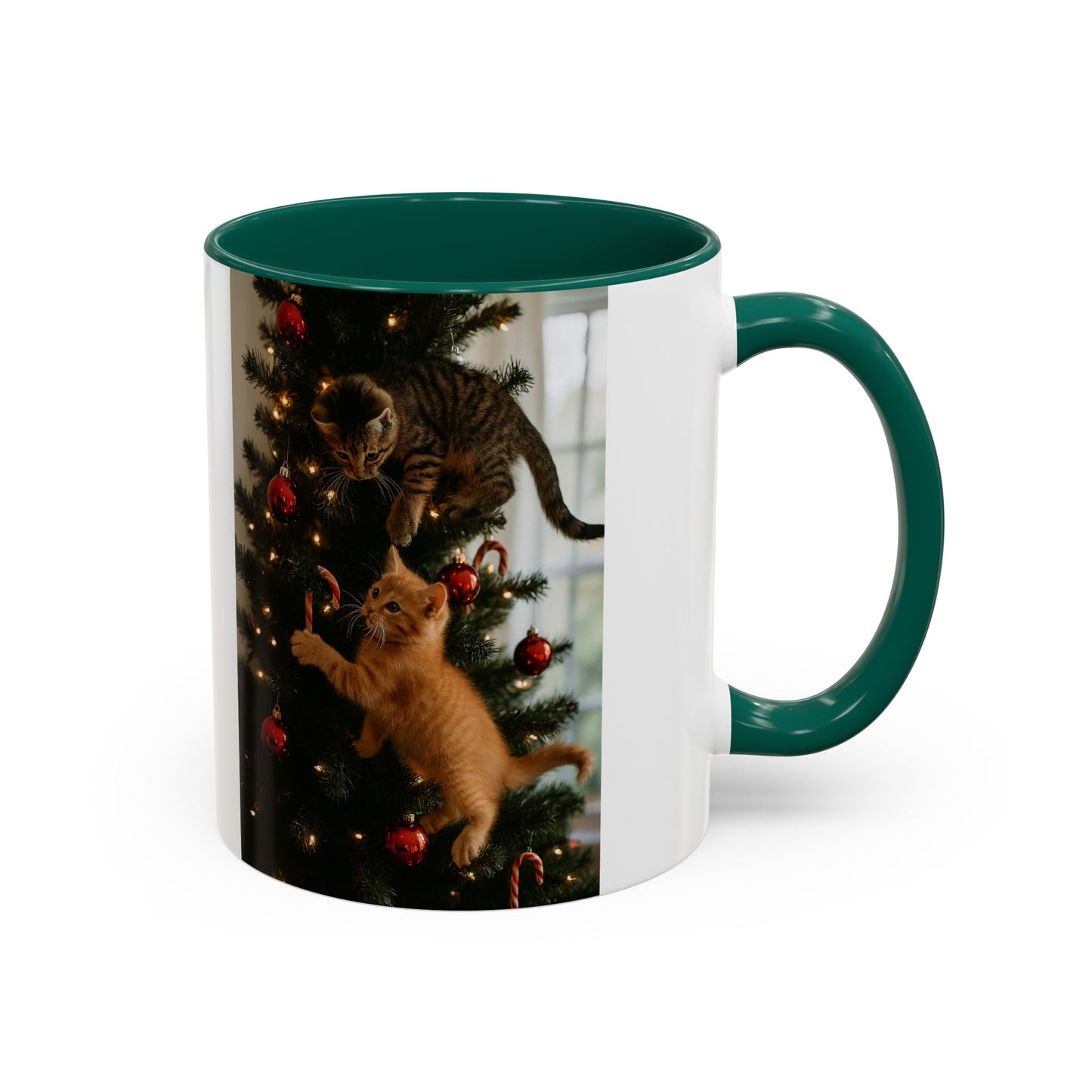 Festive Cute Cat Lovers Ceramic Mug