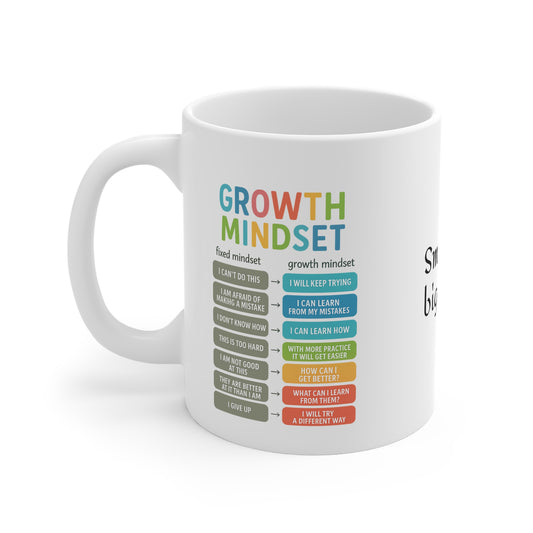 Inspiring Growth Mindset Mug | Motivational Gift, Mindfulness, Personal Development