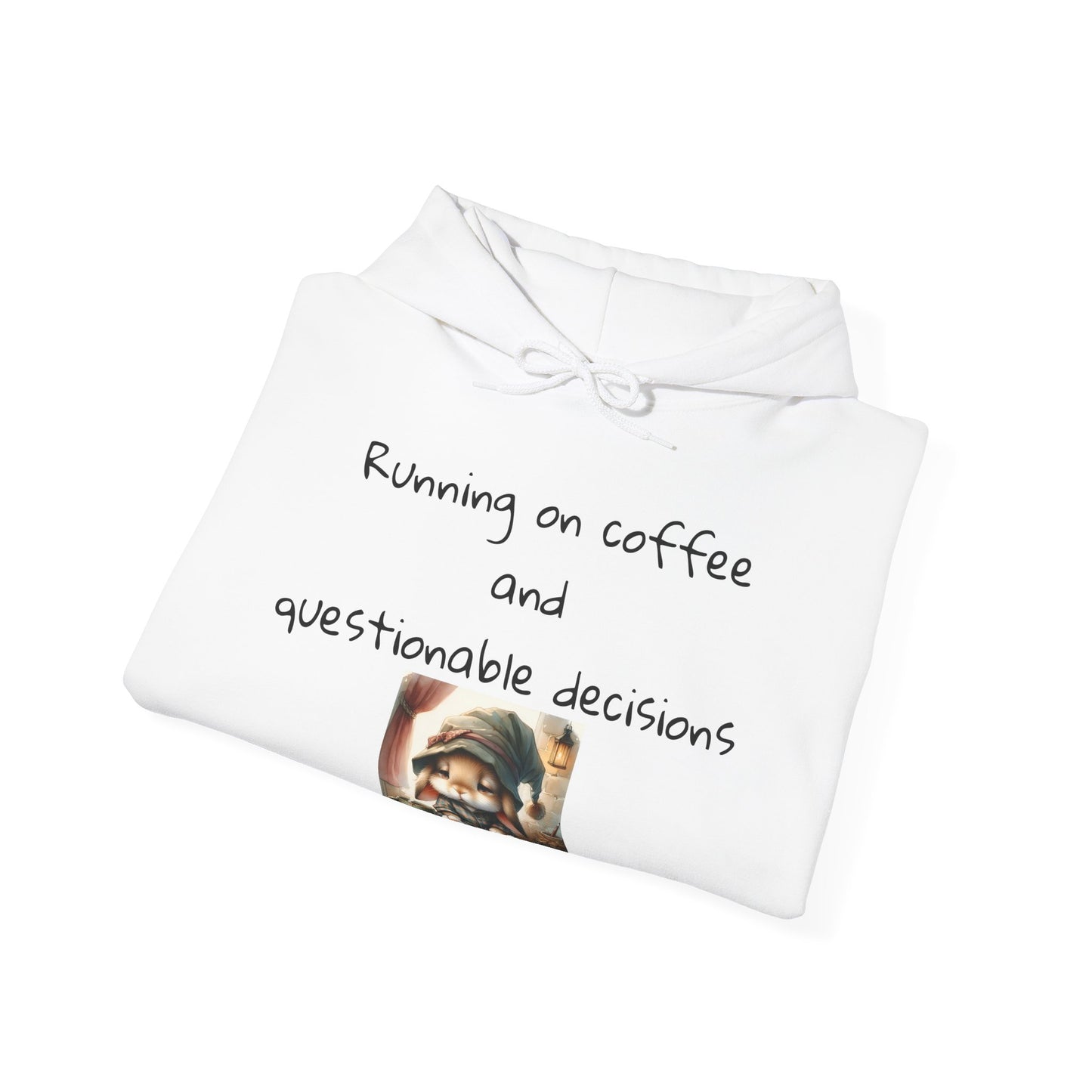 Coffee & Decisions Hoodie, Funny Sweatshirt, Unisex Warm Hoodie, Casual, Great Gift for Coffee Lovers