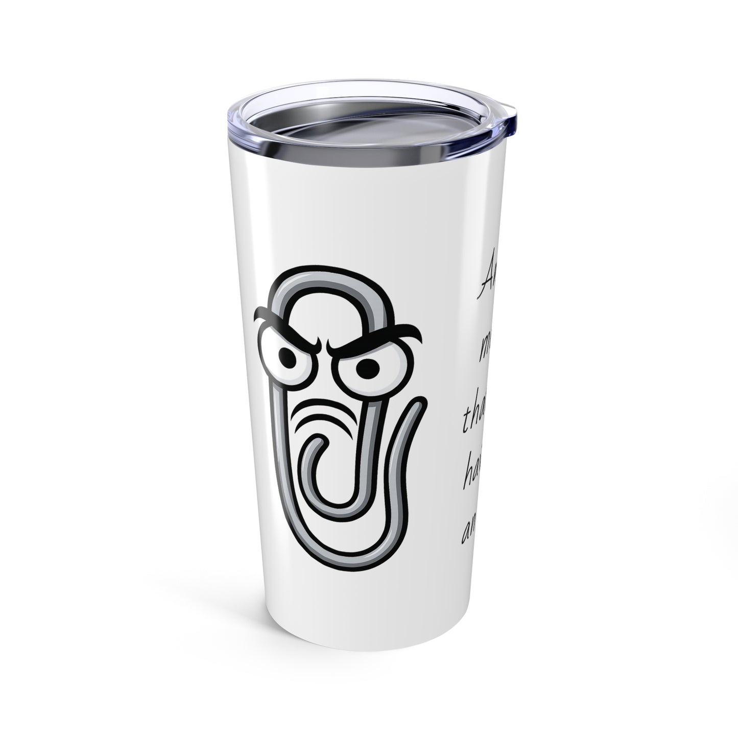 Humorous 20oz Tumbler for Meetings, Funny Drinkware, Novelty Travel Cup