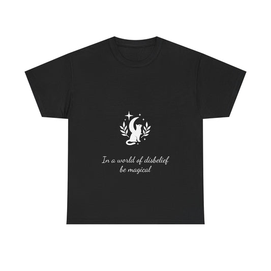 Magical Cat, Unisex, Cotton T-Shirt, Sizes S - 5XL