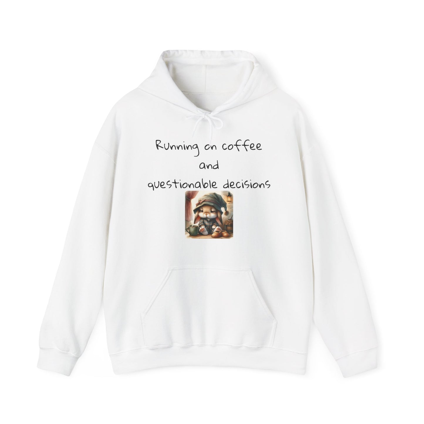 Coffee & Decisions Hoodie, Funny Sweatshirt, Unisex Warm Hoodie, Casual, Great Gift for Coffee Lovers