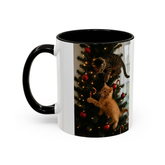 Festive Cute Cat Lovers Ceramic Mug